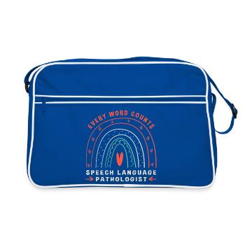 Orthophoniste Orthophoniste orthophoniste - Sac Retro - bleu/blanc - Devant