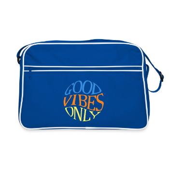 Good-vibes-only - Retro Bag - blue/white - Front