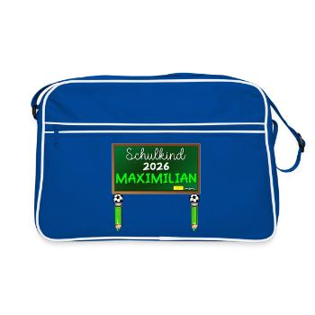 ÉCOLIER 2026 MAXIMILIAN PRIMARY SCHOOL FOOTBALL - Sac Retro - bleu/blanc - Devant