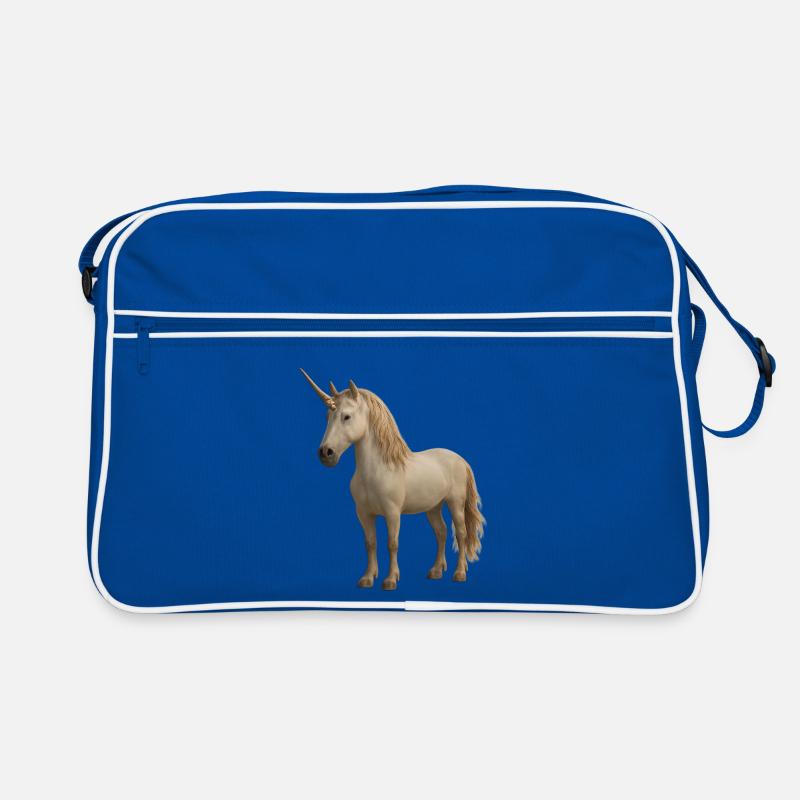 Creme Einhorn Retro Tasche