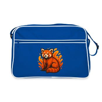 Panda roux ardent - Sac Retro - bleu/blanc - Devant