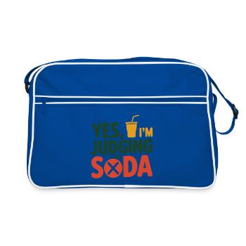 Yes I'm Judging That Soda Dietitian Expert   - Retro Bag - blue/white - Front