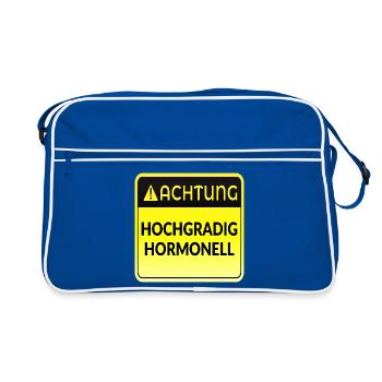 ATTENTION HORMONES MENOPAUSE - Retro Bag - blue/white - Front