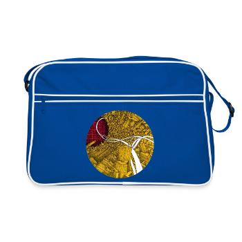 Autoroute des spaghettis - Sac Retro - bleu/blanc - Devant