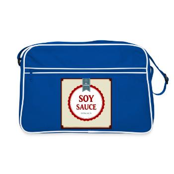 Sauce soja – Costume drôle d’Halloween - Sac Retro - bleu/blanc - Devant