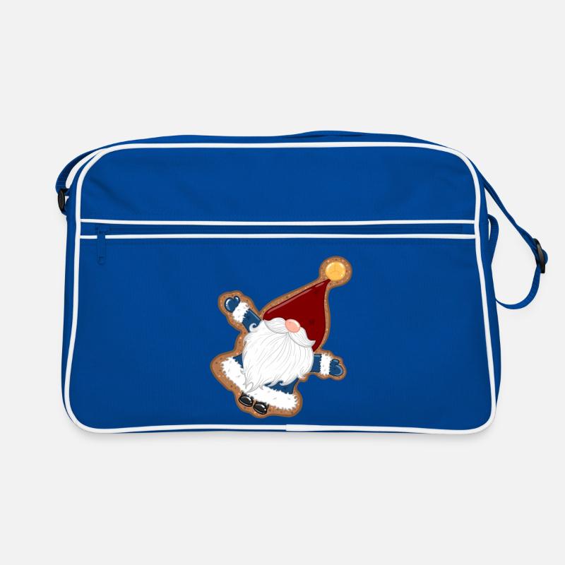 BiscuitSanta in a gingerbread frame Retro Bag