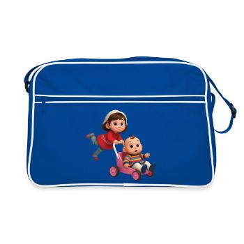 LET'S FLY AWAY - baby & kids - Retro Bag - blue/white - Front
