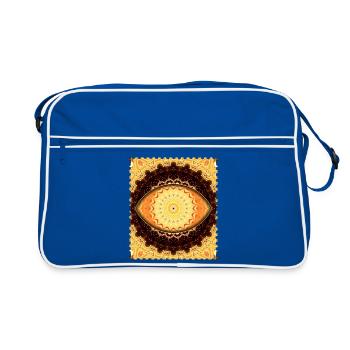 Sun Mandala Fire Gold - Retro Bag - blue/white - Front