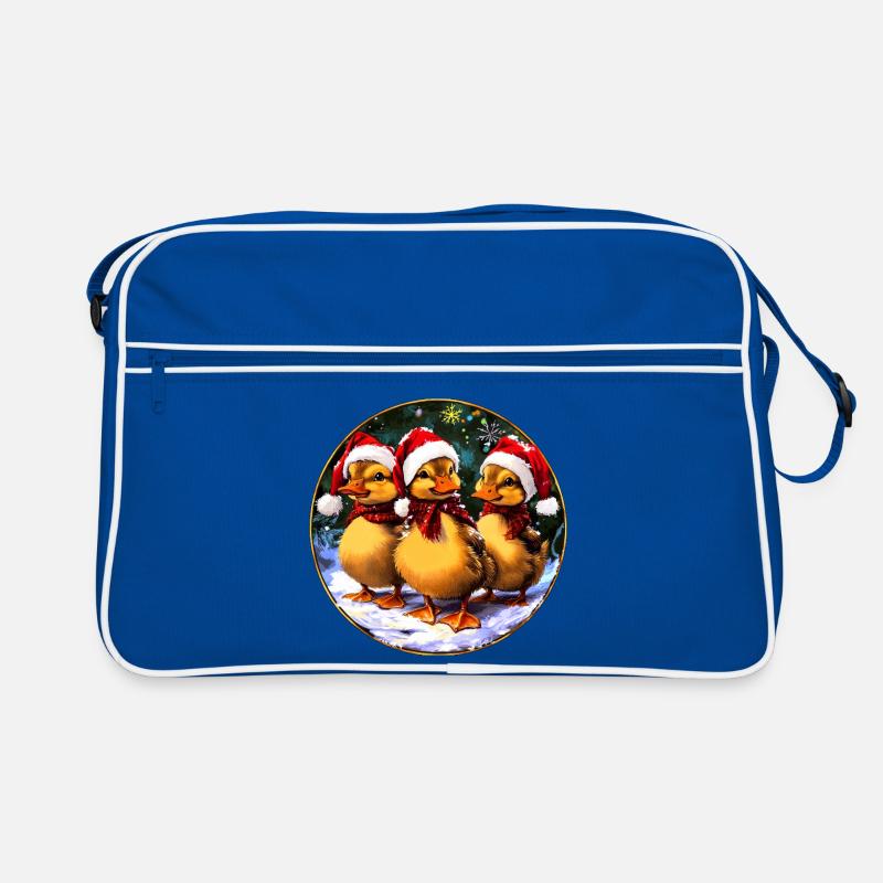 Weihnachtsmann Entchen Retro Tasche