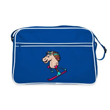 Ski de montage amateur - Sac Retro - bleu/blanc - Devant