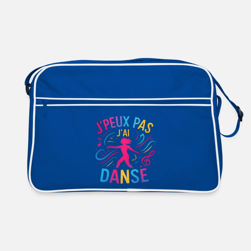 I Can't I Danced — Buntes Glitzern Retro Tasche