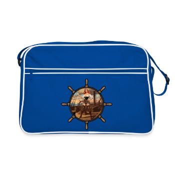 Pirate pinup - Retro Bag - blue/white - Front