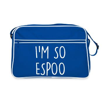 Espoo Finlande - Sac Retro - bleu/blanc - Devant