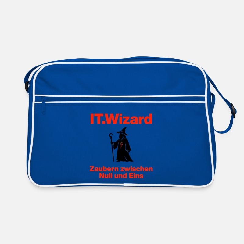 IT Wizard – Meister der Einsen und Nullen Retro Tasche