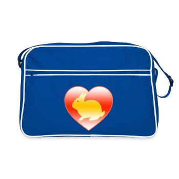 Rabbit - Retro Bag - blue/white - Front