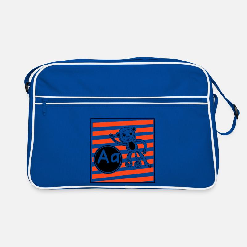 A for Monkey Learning Letters in Primary School Retro Bag