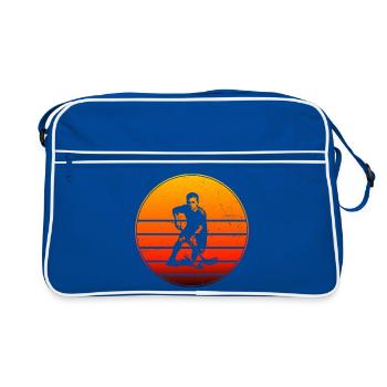 Short and clear floorball - Retro Bag - blue/white - Front