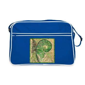 Farn - Retro Tasche - Blau/Weiß - Vorne