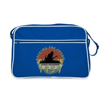 66th Birthday Rocking the crowd GIT 12/1959 - Retro Bag - blue/white - Front