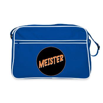 Maître artisan de remise des diplômes - Sac Retro - bleu/blanc - Devant