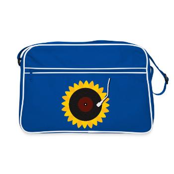 Disque du tournesol - Sac Retro - bleu/blanc - Devant