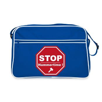 Stop Hammertime - Retro Bag - blue/white - Front