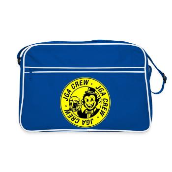 Jga Crew Affe Junggesellenabschied - Retro Tasche - Blau/Weiß - Vorne
