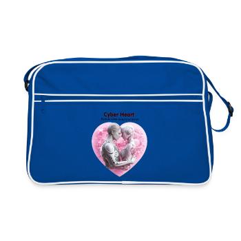 Rencontre avec le cœur cybernétique - Sac Retro - bleu/blanc - Devant