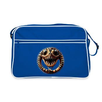 Monster Mystery Ring Snake Defense Spell Gothic - Retro Bag - blue/white - Front