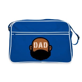 DAD BEARD - Retro Bag - blue/white - Front