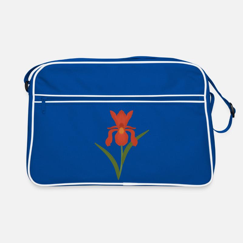 Iris Botanische Illustration Retro Tasche