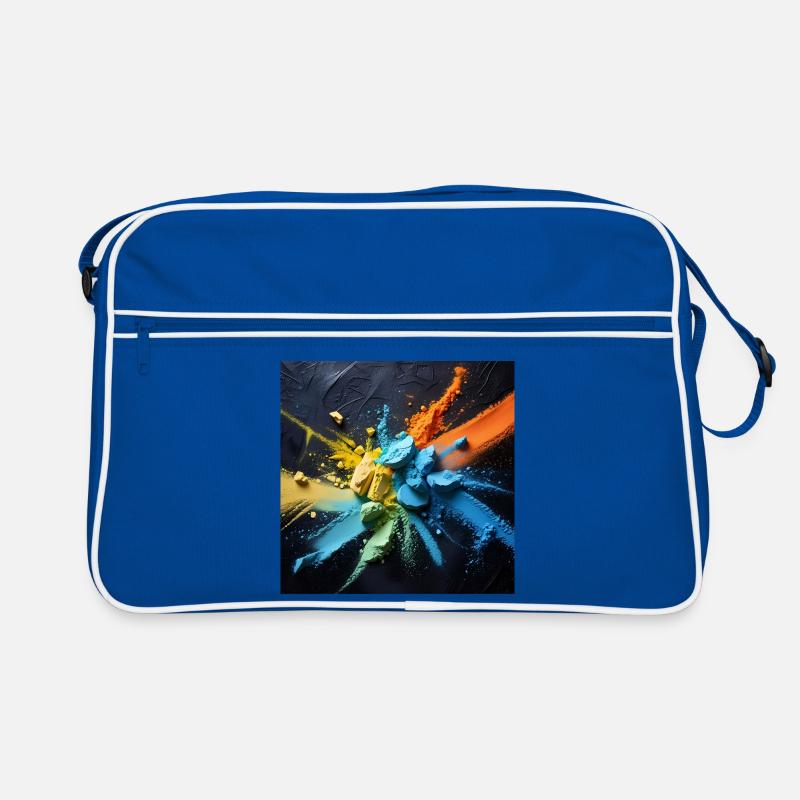 Regenbogenstaub-Explosion Retro Tasche