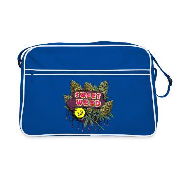 Sweet Weed - Retro Bag - blue/white - Front
