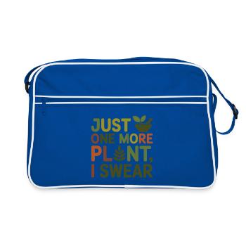 Herboriste, juste un professionnel de plus des plantes - Sac Retro - bleu/blanc - Devant
