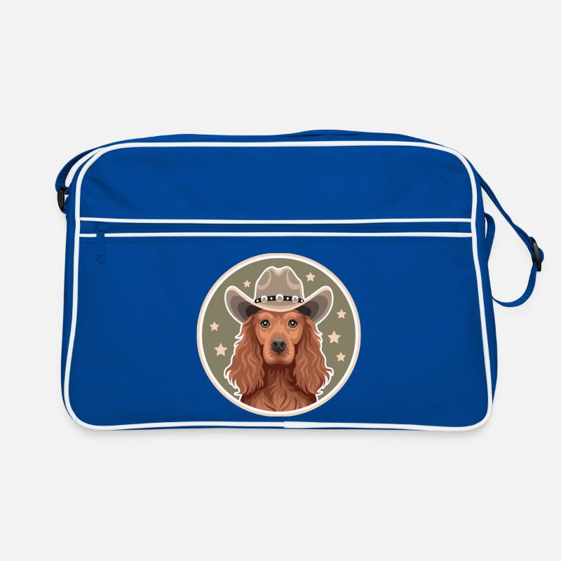 Cocker Spaniel Cowboy Retro Tasche