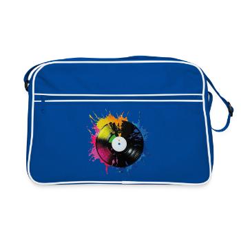 Record - Retro Bag - blue/white - Front