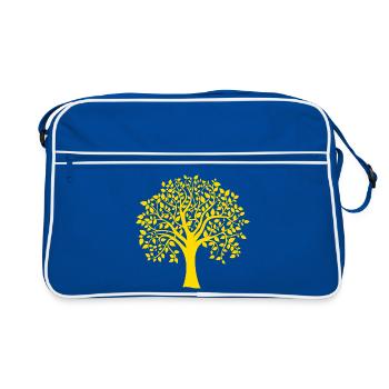 Icon Orange Jumbo Tree Print Silhouette - Retro Bag - blue/white - Front