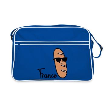 France Baguette - Retro Bag - blue/white - Front