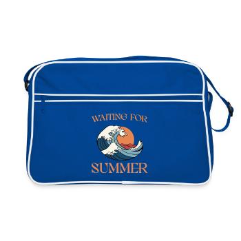 Waiting For Summer - Retro Bag - blue/white - Front
