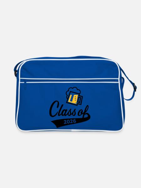 Class Of 2026 (Graduating Class / Beer / 2C POS) - Retro Bag - blue/white - Front