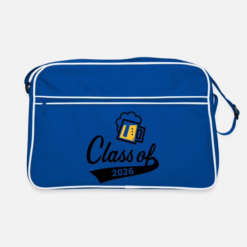 Class Of 2026 (Abschlussklasse / Bier / 2C POS) Retro Tasche
