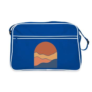 Warm Horizon Layers - Retro Bag - blue/white - Front
