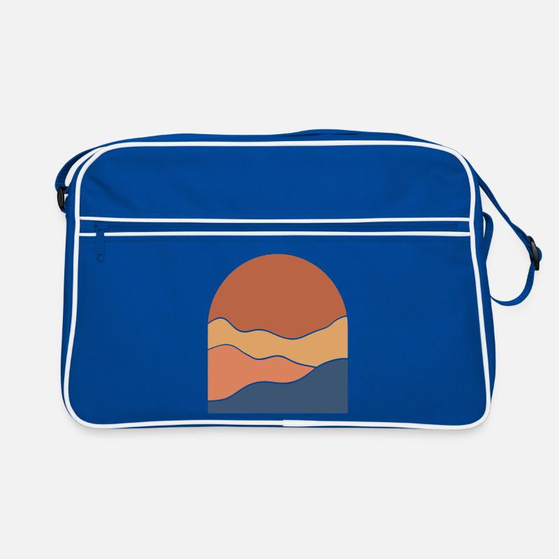 Warm Horizon Layers Retro Tasche