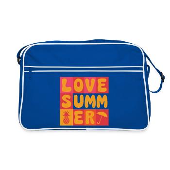 Love Summer - Sac Retro - bleu/blanc - Devant