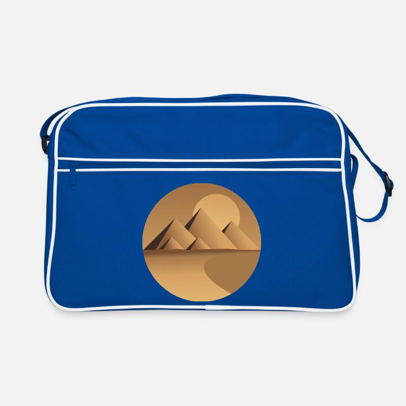Desert Sun Pyramids Circle Retro Bag