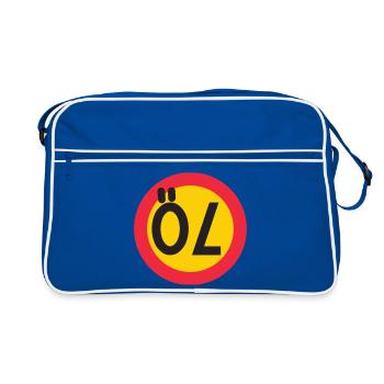 70 bières - Sac Retro - bleu/blanc - Devant