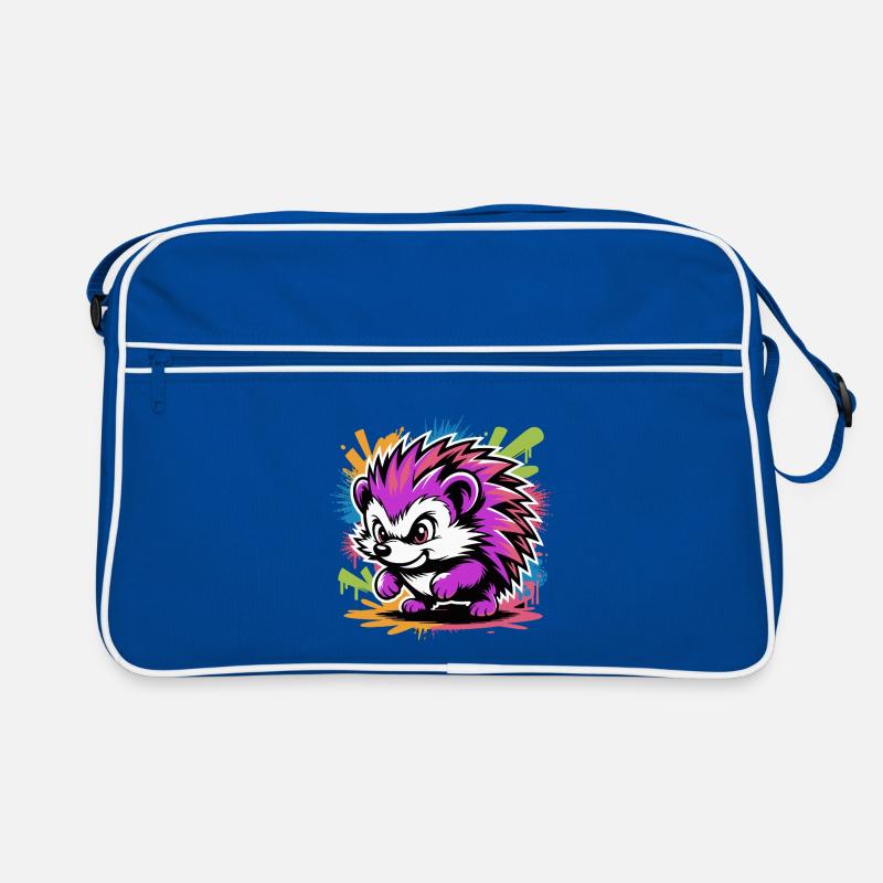 Explosion de couleurs de Hérisson Fraffiti Néon Sac Retro