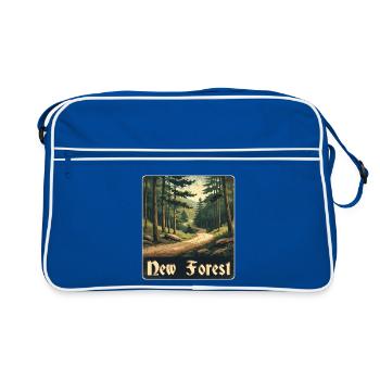 New Forest Forest Trail - Retro Bag - blue/white - Front
