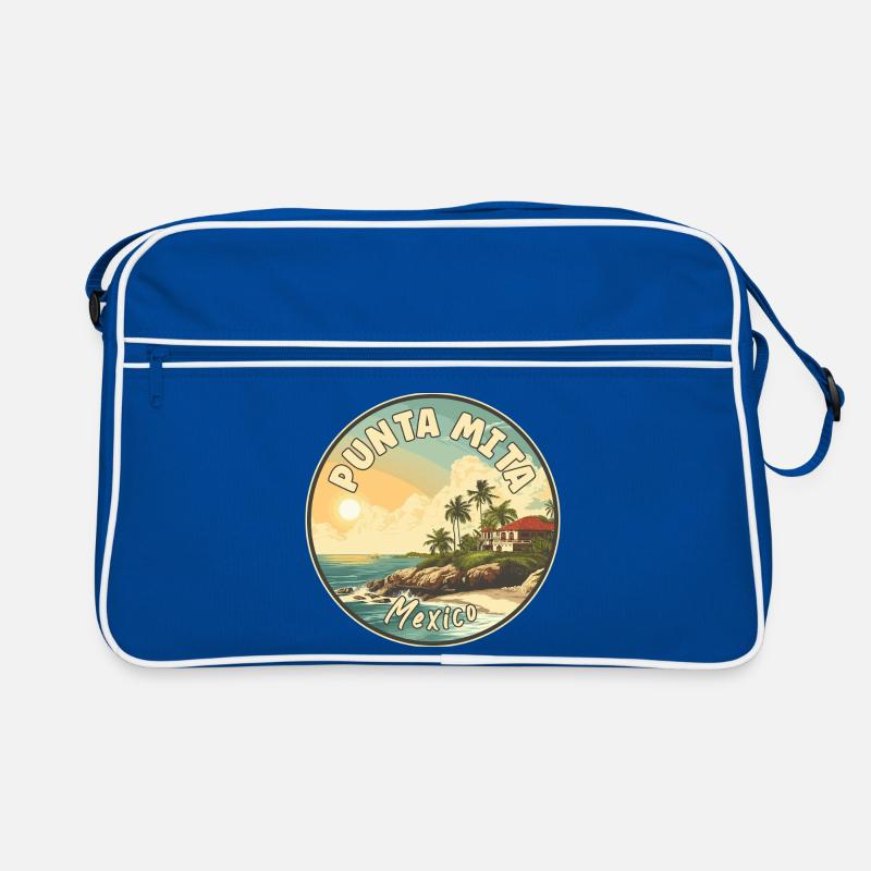 Entdecken Sie Punta Mita in Mexiko – tropisches Paradies Retro Tasche