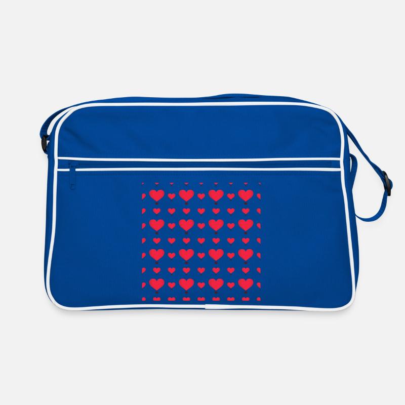Heart Balloon Pattern Retro Bag